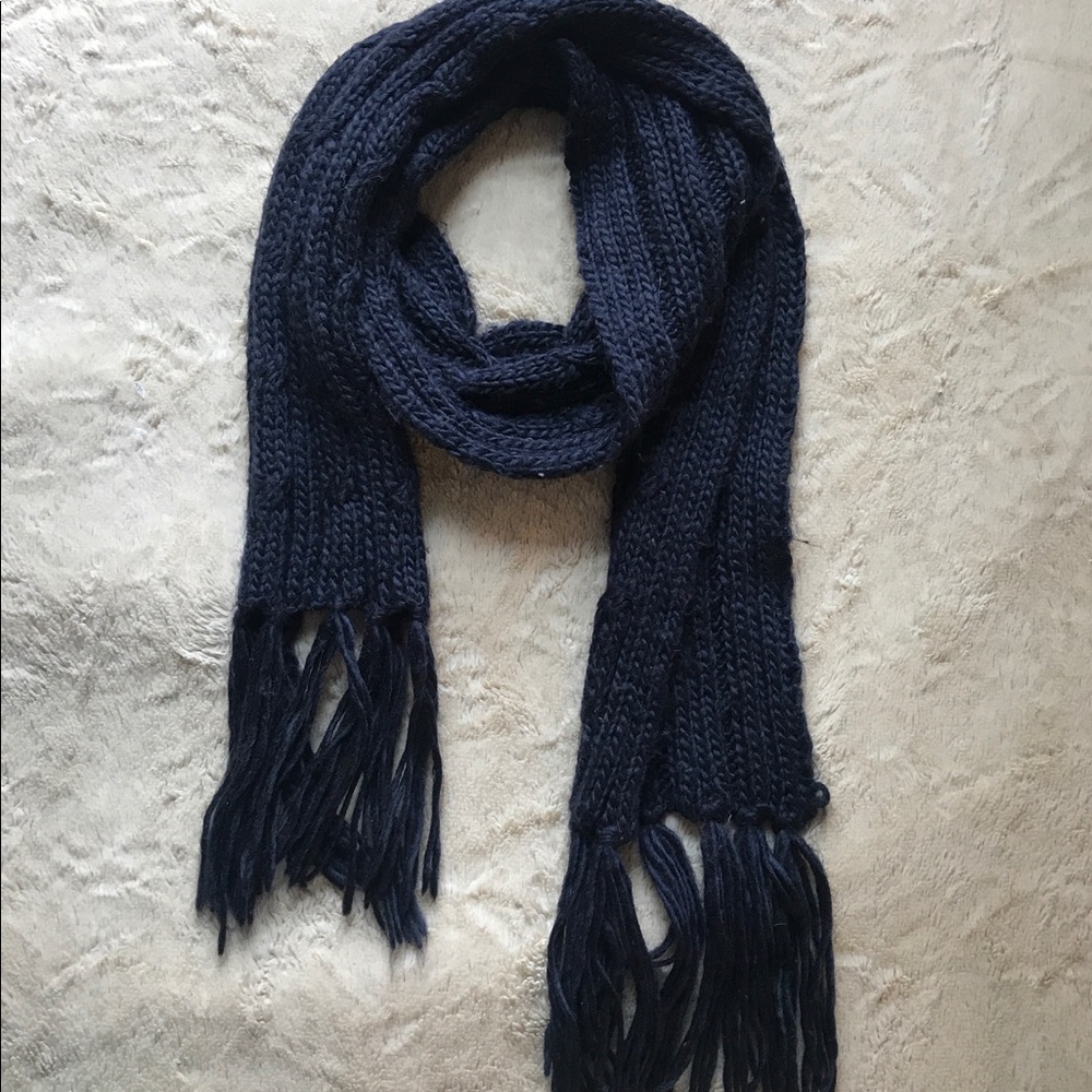 🍂 Navy Blue Knit Scarf 🍁❗️